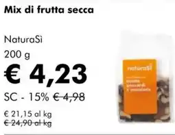 NaturaSì Mix di frutta secca NaturaSì offerta