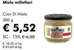 NaturaSì Miele millefiori Cuor Di Miele offerta