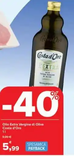 Carrefour Olio Extra Vergine di Oliva Costa d'Oro offerta