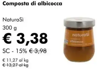 NaturaSì Composta di albicocca NaturaSi offerta