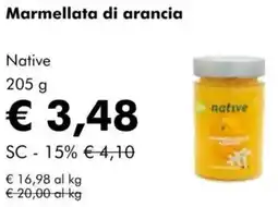 NaturaSì Marmellata di arancia Native offerta