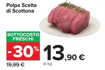 Carrefour Polpa Scelta di Scottona offerta