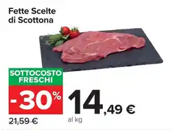 Carrefour Fette Scelte di Scottona offerta