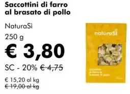 NaturaSì Saccottini di farro al brasato di pollo NaturaSì offerta