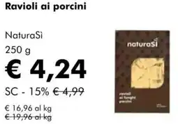 NaturaSì Ravioli ai porcini NaturaSi offerta