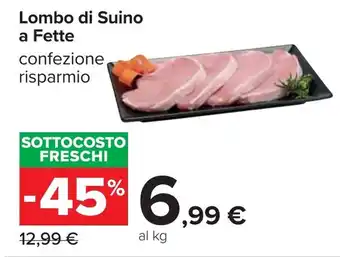 Carrefour Lombo di Suino a Fette offerta