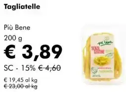 NaturaSì Tagliatelle Più Bene offerta