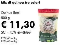 NaturaSì Mix di quinoa tre colori Quinua Real offerta