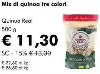 NaturaSì Mix di quinoa tre colori Quinua Real offerta