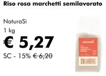 NaturaSì Riso rosa marchetti semilavorato NaturaSi offerta