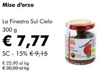 NaturaSì Miso d'orzo La Finestra Sul Cielo offerta