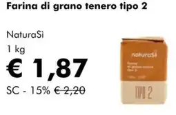 NaturaSì Farina di grano tenero tipo 2 NaturaSì offerta