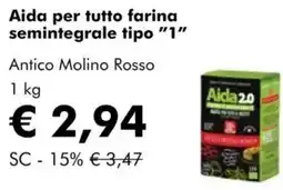 NaturaSì Aida per tutto farina semintegrale tipo "1" Antico Molino Rosso offerta