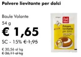 NaturaSì Polvere lievitante per dolci Baule Volante offerta