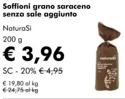 NaturaSì Soffioni grano saraceno senza sale aggiunto NaturaSì offerta