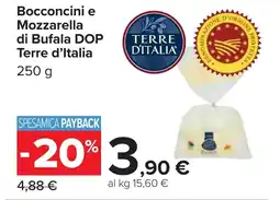 Carrefour Bocconcini e Mozzarella di Bufala DOP Terre d'Italia offerta