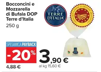 Carrefour Bocconcini e Mozzarella di Bufala DOP Terre d'Italia offerta