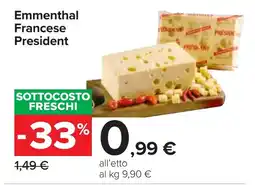 Carrefour Emmenthal Francese President offerta