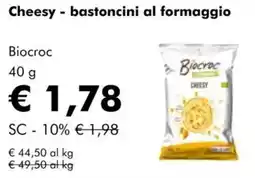 NaturaSì Cheesy - bastoncini al formaggio Biocroc offerta