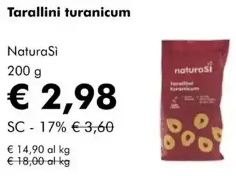 NaturaSì Tarallini turanicum Natura Si offerta