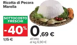 Carrefour Ricotta di Pecora Marella offerta