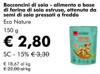 NaturaSì Bocconcini di soia Eco Nature offerta