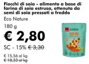 NaturaSì Fiocchi di soia Eco Nature offerta