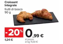 Carrefour Croissant Integrale frutti di bosco offerta