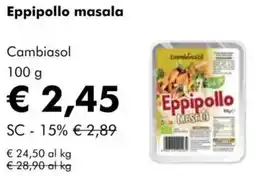 NaturaSì Eppipollo masala Cambiasol offerta