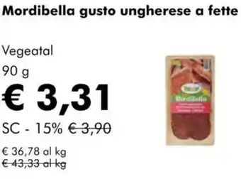 NaturaSì Mordibella gusto ungherese a fette Vegeatal offerta