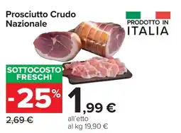 Carrefour Prosciutto Crudo Nazionale offerta