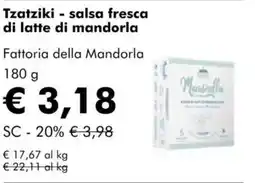 NaturaSì Tzatziki - salsa fresca di latte di mandorla Fattoria della Mandorla offerta