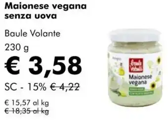 NaturaSì Maionese vegana senza uova Baule Volante offerta