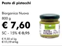 NaturaSì Pesto di pistacchi Biorganica Nuova offerta