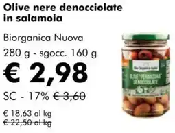 NaturaSì Olive nere denocciolate in salamoia Biorganica Nuova offerta