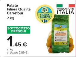 Carrefour Patate Filiera Qualità Carrefour offerta