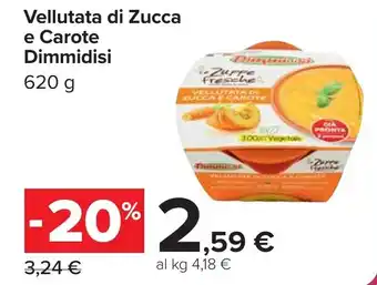 Carrefour Vellutata di Zucca e Carote Dimmidisi offerta