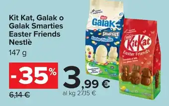 Carrefour Kit Kat, Galak o Galak Smarties Easter Friends Nestlè offerta