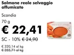 NaturaSì Salmone reale selvaggio affumicato Scandia offerta