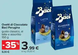 Carrefour Ovetti di Cioccolato Baci Perugina offerta