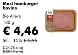 NaturaSì Maxi hamburger bovino Bio Alleva offerta