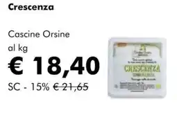 NaturaSì Crescenza Cascine Orsine offerta