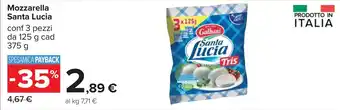 Carrefour Mozzarella Santa Lucia offerta