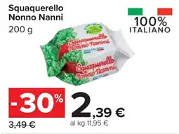 Carrefour Squaquerello Nonno Nanni offerta