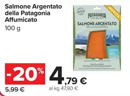 Carrefour Salmone Argentato della Patagonia Affumicato offerta