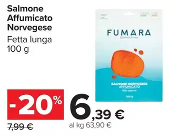 Carrefour Salmone Affumicato Norvegese offerta