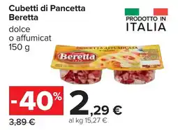 Carrefour Cubetti di Pancetta Beretta offerta