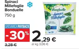 Carrefour Spinaci Millefoglie Bonduelle offerta