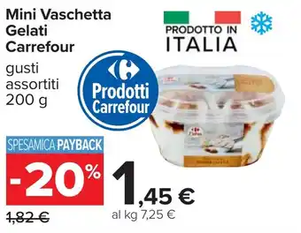 Carrefour Mini Vaschetta Gelati Carrefour offerta