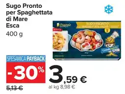 Carrefour Sugo Pronto per Spaghettata di Mare Esca offerta